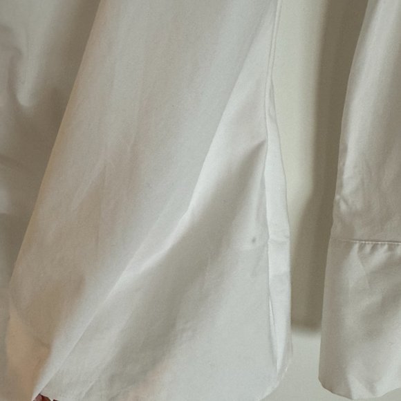 Zara White Cotton Faux Wrap Blouse Size XS NWT - Picture 6 of 8